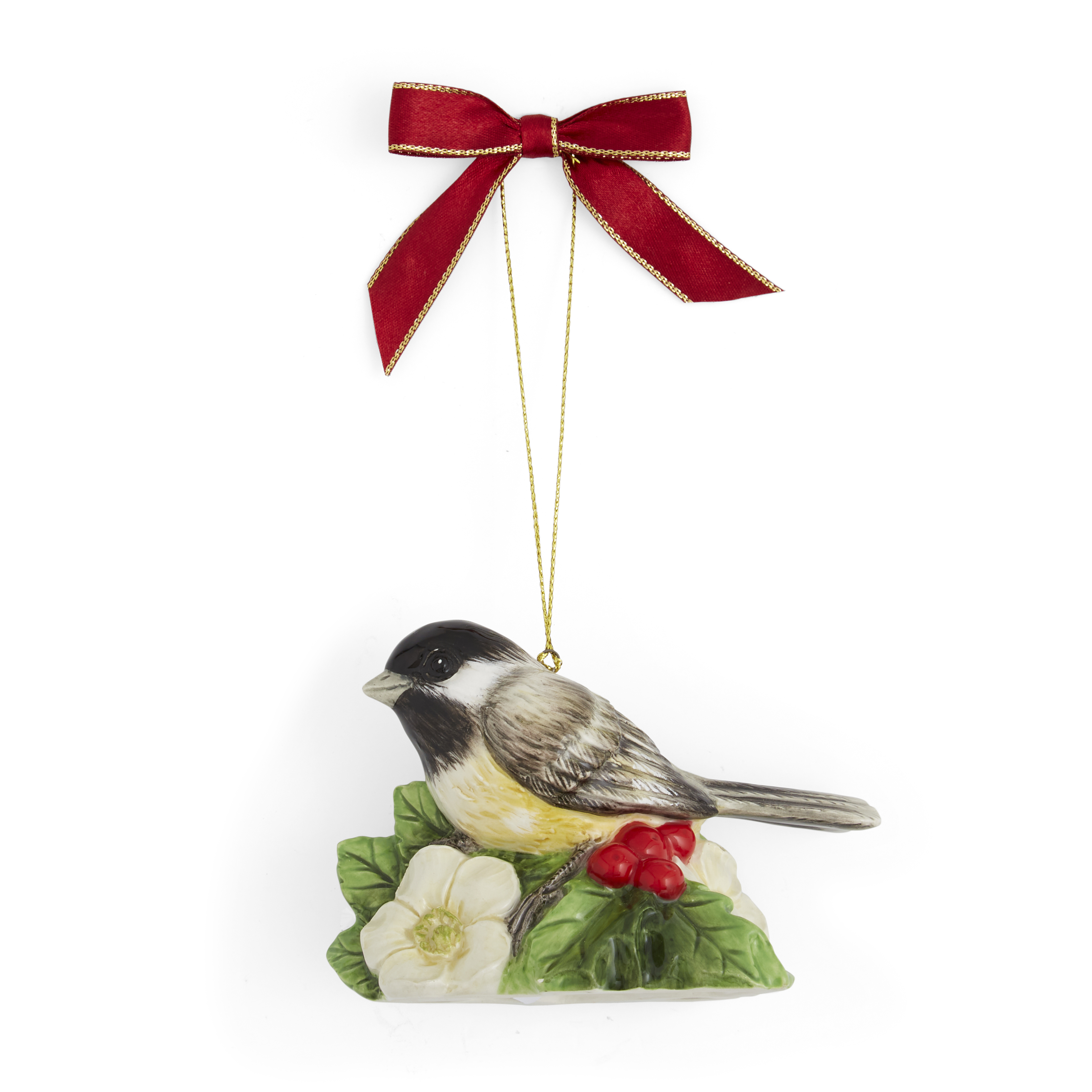 Christmas Tree Chickadee Ornament image number null